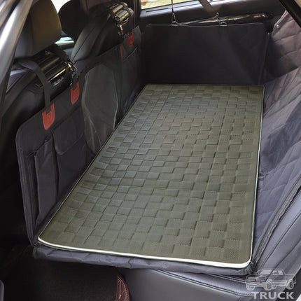 Manificent Non-Slip Pet Bed Mat for Truck Back Seat Extender, Hair Resistant Dog Blanket for Hard Bottom Dog Car Seat Cover, Anti Slip Pet Linner Backseat Cover Graphite/XL