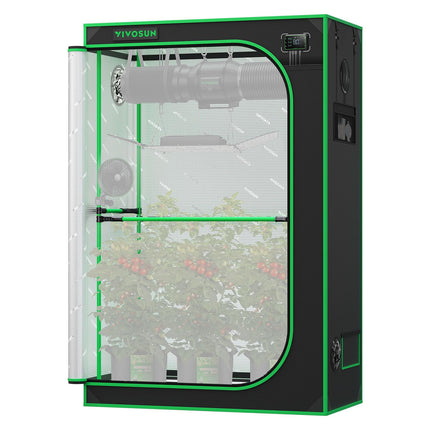 VIVOSUN PRO Grow Tent 2x4 Indoor Grow Tents 24"x48"x 72" with High CFM Kit