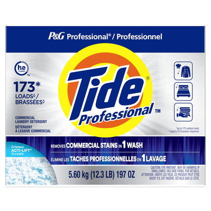 Tide PRO Laundry Detergent Powder Bulk, Commercial Use (173 loads, 197 oz)