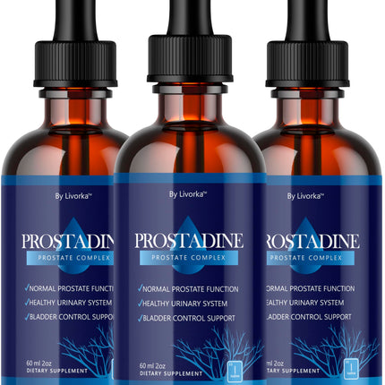 (3 Pack) Prostadine Drops - Official Drop Formula Prostadine for Men, Prostadine Reviews, Prostadine Supplement, Prostadine Natural Liquid Support, Prostadine Drop Formula, 3 Bottles for 3 Months