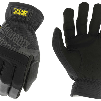 Mechanix Wear FastFit Work Gloves - Anti-Slip & Abrasion Resistant Heavy Duty Gloves - Touchscreen Compatible - Vibration Damping - Multipurpose Use - Large - Black