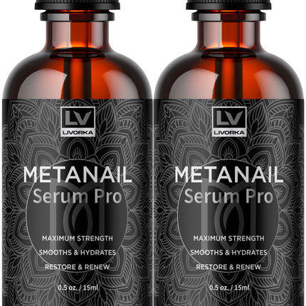 LIVORKA (2 Pack) Metanail Toenail Liquid, Metanail, Metanail Bottle, Meta Nail, Metanail Drops for Nails, Meta Nail Liquid, Metanail Nail 2 Bottles