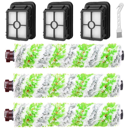 Bvhonwe 6 Pack Replacement Parts for bissell CrossWave Pet Pro 2306A & CrossWave 1785 Series 3888A Vacuum Cleaner, 3 Pack 2460 Brush Rolls,3 Pack 1866 Filters,Compare to Part 1613568&161-3568,1608684