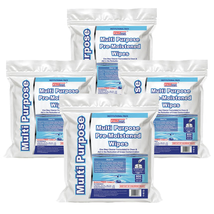 Freshnaps Wet Wipes Bulk - 4 x 800 Count Refill Bags (3200 Commercial Disposable Wipes) Value Pack - For Upward Pull Dispenser Ideal For Public Use