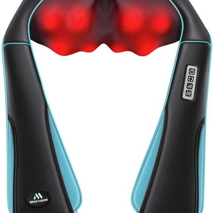 MagicMakers Fathers Day Dad Gifts, Shiatsu Neck Massager with Heat for Pain Relief Deep Tissue – Christmas Gift for Women, Men, Mom, Dad, Her, Him– Amazing Back & Shoulder Relief from Daughter or Son