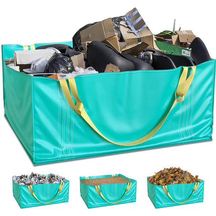 TidyFriend Dumpster Bag for Waste Management Hold up to 2,500 lbs, Heavy Duty, Reusable & Foldable Yard Waste Container for Home Renovation & Yard Cleanup, Debris, Landscaping, Roofing Shingles