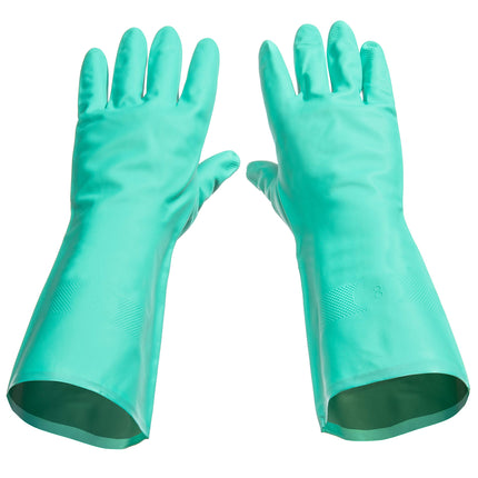 TUSKO PRODUCTS Best Nitrile Rubber Cleaning, Household, Dishwashing, Latex Free, Vinyl Free, Large (12 Pairs)
