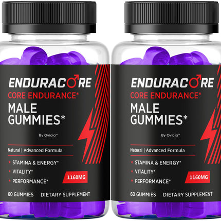 (2 Pack) Enduracore Gummies - Official Enduracore Gummys with All Natural Ingredients, Advanced Daily Maximum Strength Formula for Wellness & Overall Health Support, 120 Gummies for 2 Months