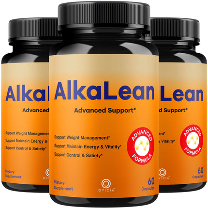 (3 Pack) Alkalean Capsules - Official Alkalean Pills Advanced Premium Support for Maximum Strength with All Natural Ingredients Vitamins for Overall Health & Wellness, 180 Capsules for 3 Months