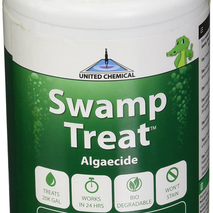 United Chemicals SWAM-C12 Swamp Treat Pool Algae Eliminator, 1-Pound