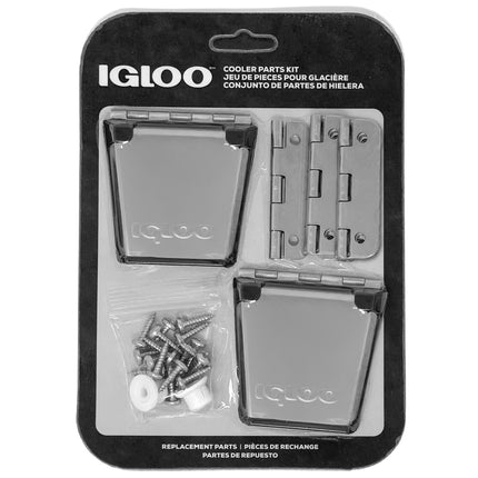 Igloo Cooler Heavy-Duty Stainless Steel Parts Kit - 2 Latches, 3 Hinges, Latch Posts & Screws - Marine-Grade, Corrosion-Resistant Parts