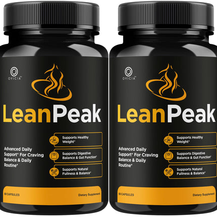 (2 Pack) Lean Peak - Lean Peak Advanced Capsules Support Premium Formula, LeanPeak Pills Maximum Strength All Natural for Overall Health and General Wellness Reviews, 120 Capsules for 2 Months