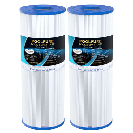 POOLPURE PRB25-IN Hot Tub Filter Replace Unicel C-4326, Guardian 413-106, Filbur FC-2375, FC-2370, 3005845, 17-2327, 100586, 33521, 25392, 817-2500, 5X13 Drop in Spa Filter 2 Pack