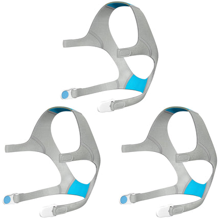 ULSEIGN Headgear Strap Replacement for ResMed AirFit/AirTouch N20 CPAP Nasal Mask with Magnetic Clips – Medium – 3-Pack
