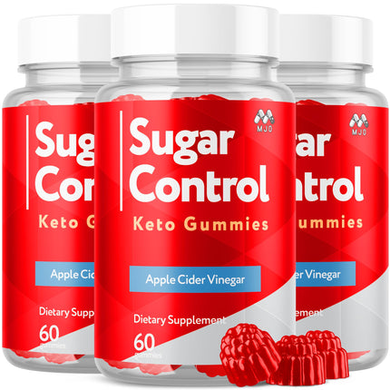 (3 Pack) SugarControl Keto Gummies, Official SugarControl Gummys with All Natural Ingredients, Advanced Apple Cider Vinegar Gummy for Health and Wellness, Max Strength Vitamin Supplement (180 Gummies)