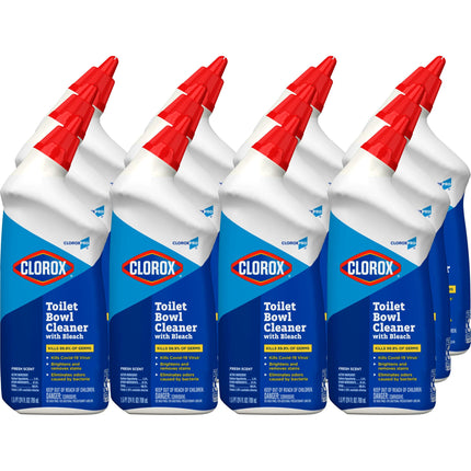 CloroxPro Toilet Bowl Cleaner with Bleach, Fresh Scent, 24 fl. oz., 12 Pack