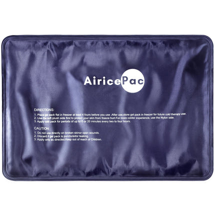 AiricePac Ice Packs for Injuries Reusable, 10”x 14”Gel Cold Pack for Knee Neck Shoulder Ankle Elbow Hip Back Pain Relief, Cold Compress Therapy for Swelling, Bruises, Surgery, 10”x 14”, Blue