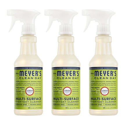 MRS. MEYER'S CLEAN DAY All-Purpose Cleaner Spray, Cruelty Free Formula, Lemon Verbena, 16 fl. oz - Pack of 3