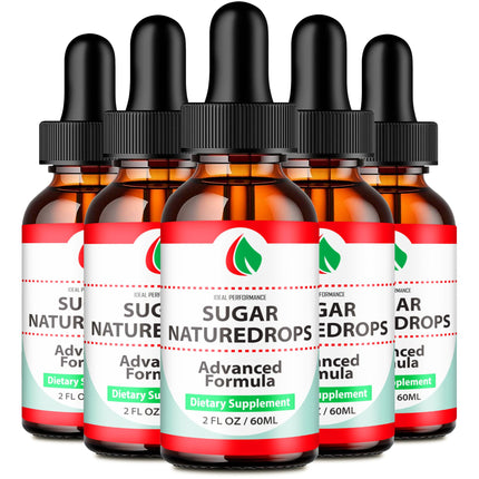 Sugar Nature Drops, Official SugarNature Blood Health Support Drops - Maximum Strength, All Natural Sugar Nature Liquid Supplement for Optimal Health & Wellness with Premium Vitamins Reviews (5 Pack)