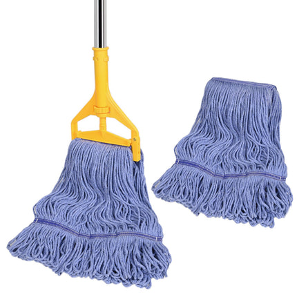 HiBaby Commercial Mop with Extra Head Replace,63" Heavy Duty Industrial Mop