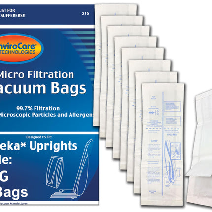 EnviroCare Replacement Micro Filtration Vacuum Bags for Eureka F&G Sanitaire, Kenmore 5062, White Westinghouse, Koblenz, Singer SUB-1, Commercial, Imperial, ESP, 52320A-12, 57695A-12, 200, 600, 1400
