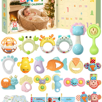 Baby Advent Calendar 2026, 24 Infant Sensory Toys Gift for Ages 3+ Months
