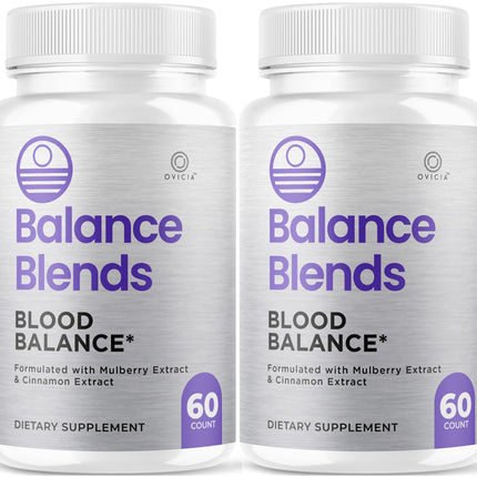 (2 Pack) Balance Blends Capsules - Official BalanceBlends Pills Advanced Premium Formula Support Maximum Strength, All Natural Ingredients for Overall Health & Wellness, 120 Capsules for 2 Months