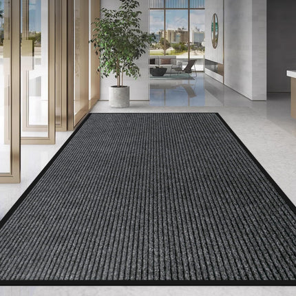 4' x 8' High Traffic Guard Doormat with Rubber Backing(Charcoal Grey)