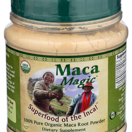 Maca Magic Organic Black Maca Powder - Raw Maca Powder - Raw Premium Maca Powder - Yellow Maca Powder - Raw Red Maca Root Powder - Miracle in The Andes - Maca Superfood Powder Powder - 7.1 Oz