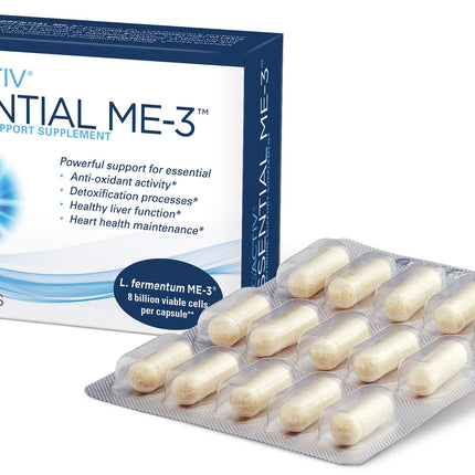Reg'Activ Essential ME-3, 30 Capsules. A Glutathione-producing Probiotic That Delivers Glutathione to The Intestine for Efficient Guthatione Supplementation