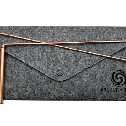 Spirit Hunter 99.9% Copper Dowsing Rod - Divining Rods 2PCS with Bag
