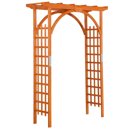 Yaheetech 85in Wooden Garden Arch Arbor Trellis for Backyard Patio Outdoor