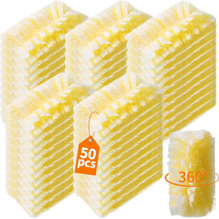Senowi 50 Count 360° Heavy Duty Duster Refills Compatible with Swiffer, Larger Size-Extra Thick Electrostatic Disposable dusters Refill for Electronics, Furniture, Blinds, Ceiling Fans, Unscented