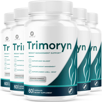 (5 Pack) Trimoryn Capsules - Official Trimoryn Pills Advanced Support for Maximum Strength, All Natural Ingredients Premium Vitamins for Overal Health & Wellness Reviews, 300 Capsules for 5 Months