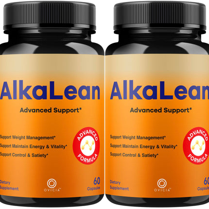 (2 Pack) Alkalean Capsules - Official Alkalean Pills Advanced Premium Support for Maximum Strength with All Natural Ingredients Vitamins for Overall Health & Wellness, 120 Capsules for 2 Months