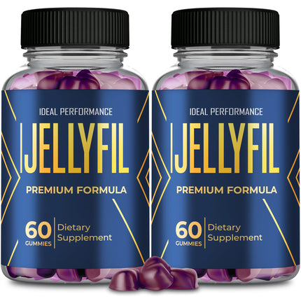 Jellyfil Gummies, Jellyfil Supplement Gummys with All Natural Ingredients - Maximum Strength, Daily Energy & Wellness Support, All Natural for Drive, Stamina and Active Lifestyle Reviews (2 Pack)