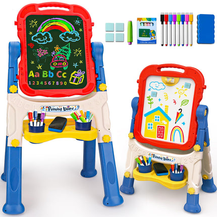 Easel for Kids Double-Sided Art Drawing Board Toys 3 4 Year Birthday Gifts