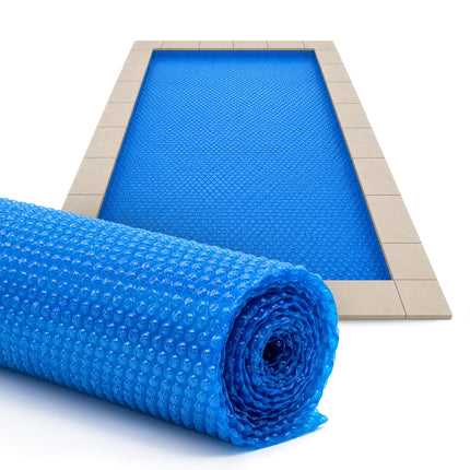 Sun2Solar Blue 12 ft x 24 ft Rectangle Solar Cover | 8 Mil | Heat Retaining Blanket for Rectangular Inground & Above Ground Swimming Pools | Use Sun to Heat Pool | Bubble Heating Blankets | 800 Series