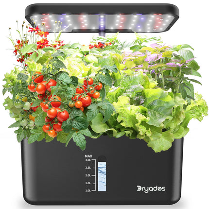 Dryades Indoor Garden 10 Pods Hydroponics Growing System w/LED Grow Light