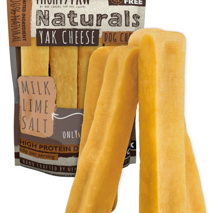 Mighty Paw Yak Chews, Long Lasting Hard Chew for Large Dogs, 4 Pack