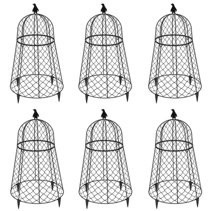 TAOMENNI Garden Cloches for Plants, Chicken Wire Cloche, Plant Cloche and Cages, Wire Plant Protectors from Animals, Protection for Your Plants and Seedlings, Heavy-Duty, 13" D x 20" H, Pack of 6