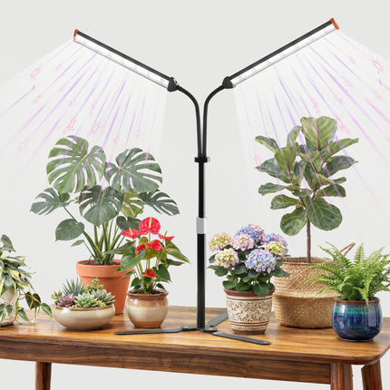 GooingTop Grow Light for Indoor Plants,Height 10-32'' with Dimming & Timer