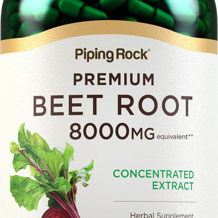 Piping Rock Beet Root Powder Capsules | 320 Pills | Herbal Extract Supplement for Men and Women | Beta Vulgaris | Non-GMO, Gluten Free