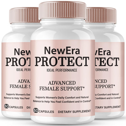 New Era Protect Capsules Bladder for Women, New Era Protect Supplement Pills Advanced Formula Women's Balance Support, Overall Health & Wellness - Maximum Strength Vitamins for Women Reviews (3 Pack)