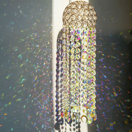 YU FENG Crystal Suncatcher Wind Chimes Window Hanging Rainbow Maker