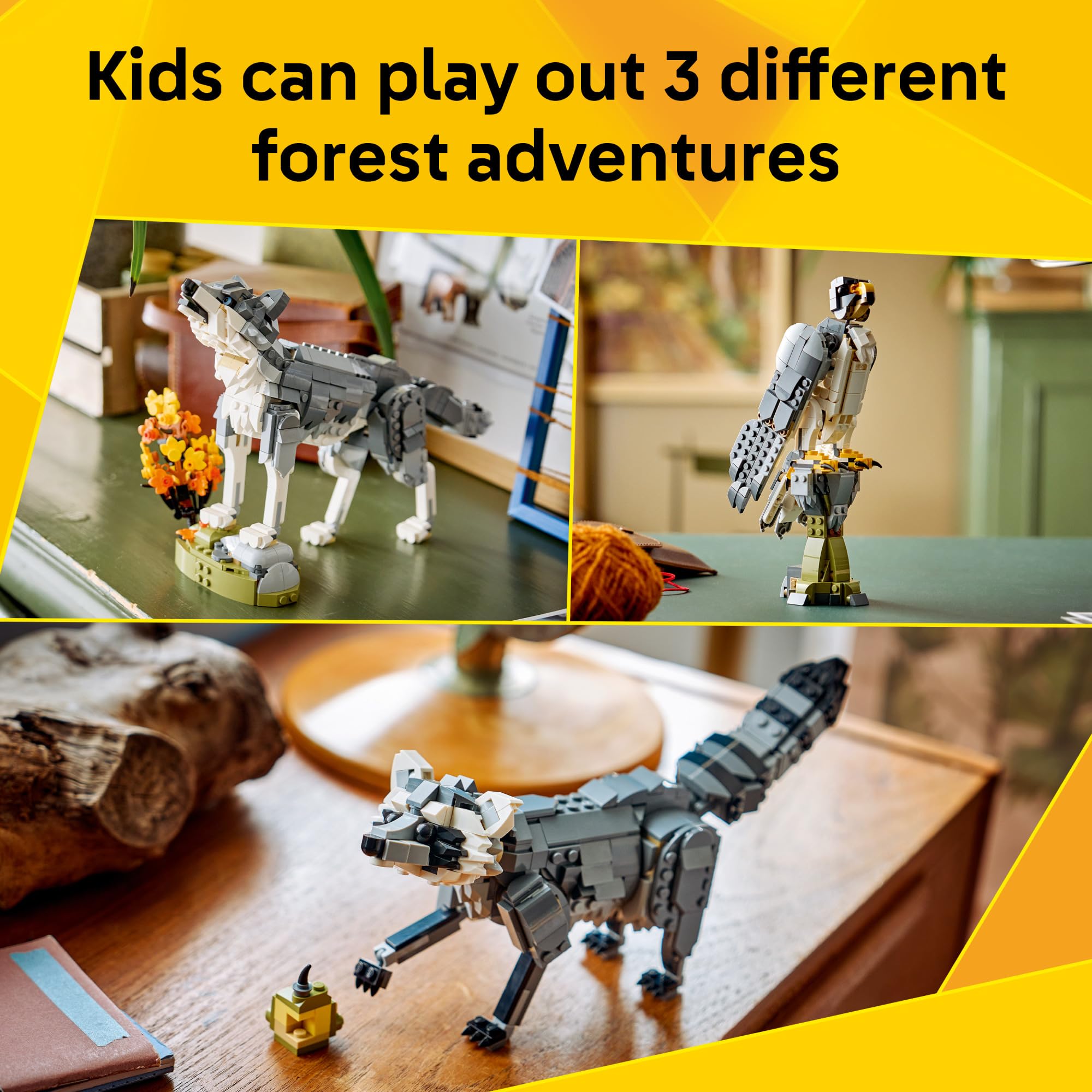 LEGO Creator 3 in 1 Forest Animals: Gray Wolf 31393 – Organic Dreaming