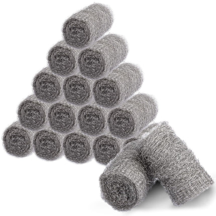 Alabrocon Bulk Steel Wool Roll Kit, Steel Wool 0000 15PCS, 15 Pack × 1.6FT