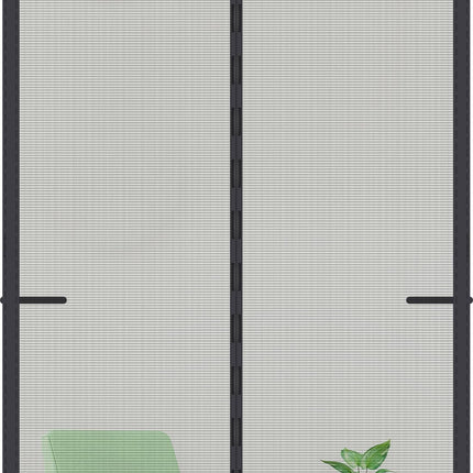 Upgraded Magnetic Screen Door Thicker 250g/㎡ Reinforced Mesh,36 Longer Magnets,Door Screen Magnetic Closure for Single Door,Retractable Mosquito Net for Door,Fit Doors to 38x82 Inch,Black