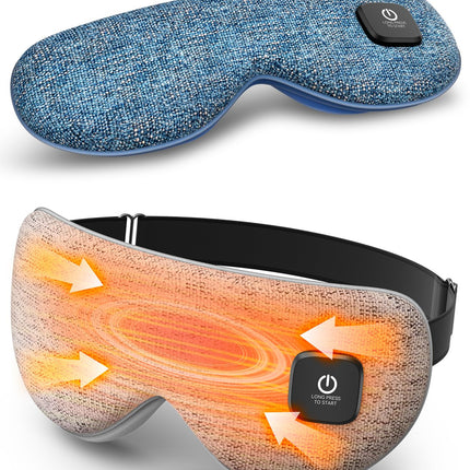 Heated Eye Mask - Cordless Eye Mask for Dry Eyes, FSA-HSA Eligible, Eye Relief, Improved Sleep, Washable Eye Heating pad for Travel and with Replaceable Shell