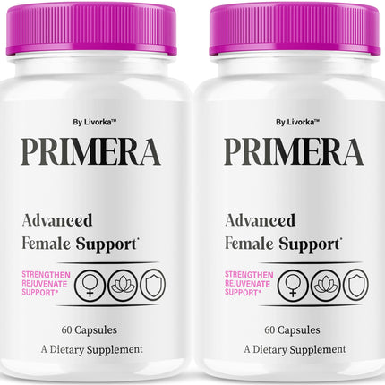 (2 Pack) Primera Capsules - Primera Advanced Female Support Capsule, All Natural Extra Strength Premium Female Health & Wellness Pills for Women Naturals Capsulas Reviews, 120 Capsules for 2 Months